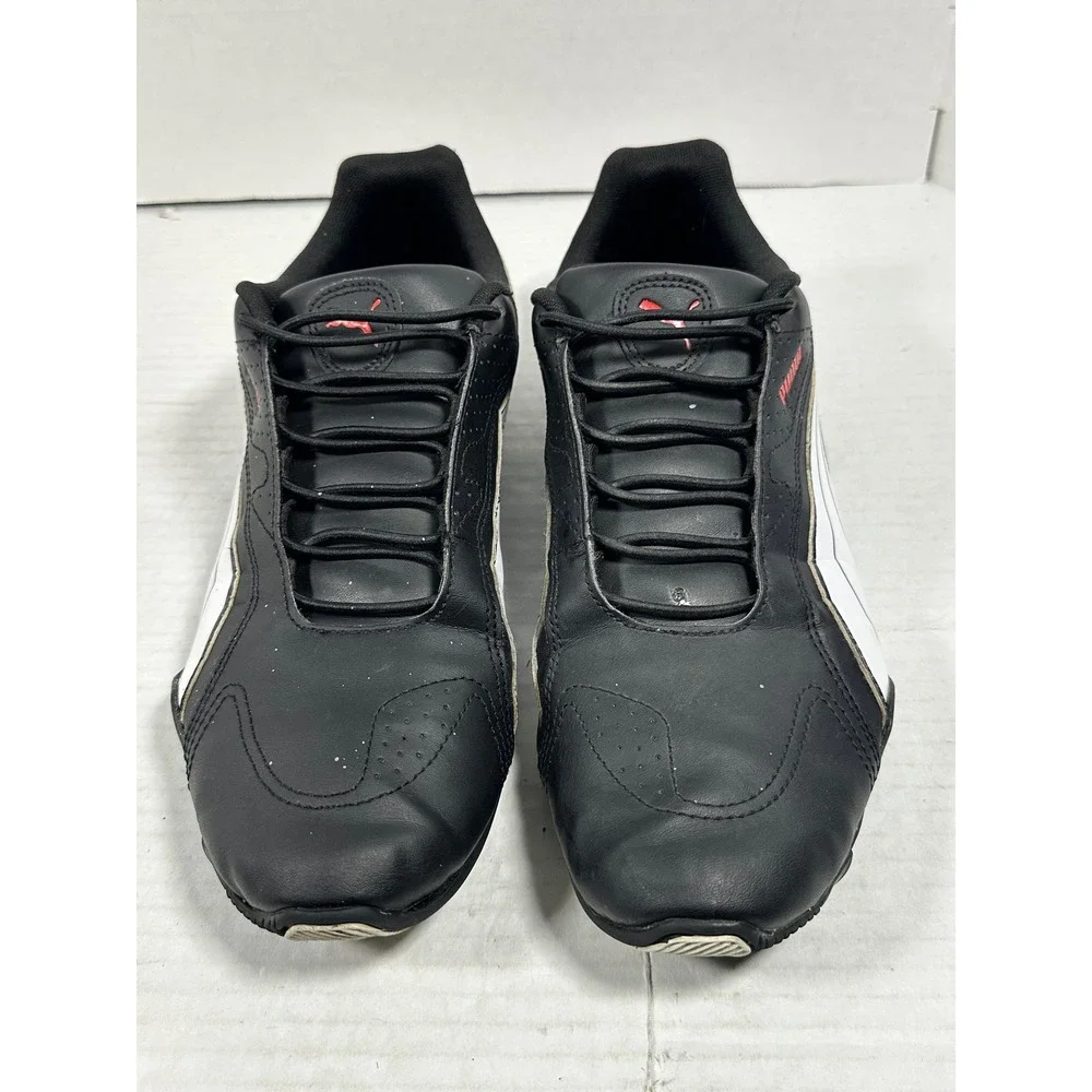 Puma Redon Bungee Mens 11.5 Black White Red Running Shoes 388167-02